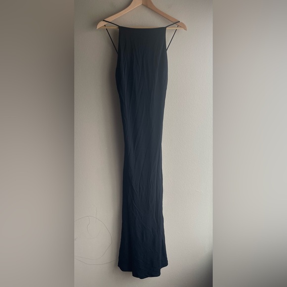 Andrea Polizzi For Rex Lester Black Long Maxi Dress Size 2 - Picture 2 of 11